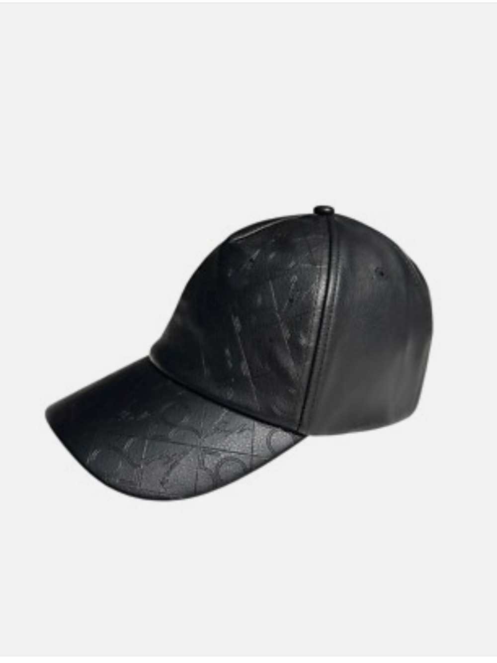 Disney World 50th Anniversary Black Faux Leather Hat